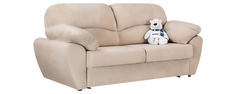 Диван тканевый прямой Эвита Haski бежевый (Флок) Home Me