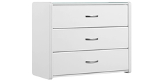 Комод Малибу 3 ящ. вариант №1 (Белый) Home Me