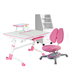 Детская парта Amare комплект вариант №2 (розовый) Home Me