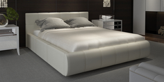 Мягкая кровать 200х180 Афина с подъемным механизмом (Luxe молочный) Home Me
