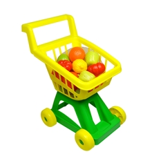 Игровой набор Тележка из супермаркета с овощами и фруктами Спектр