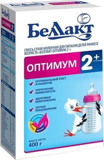 Молочная смесь Беллакт Оптимум 2+ (с 6 месяцев до 1 года) 400 г