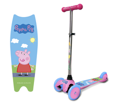 Трехколесный кикборд (самокат) Peppa Navigator