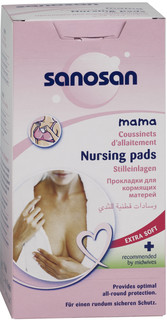 Прокладки для груди для кормящих матерей 30 шт. Sanosan