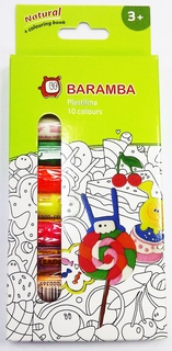 Пластилин С раскраской 10 шт 14 г в картонной коробке Baramba