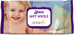 Детские влажные салфетки Wet Wipes сменный блок 64 шт. Libero