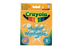 Смываемые фломастеры в универсальной упаковке 8 шт. Crayola