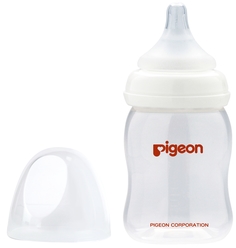 Бутылочка для кормления Peristaltic Plus с силиконовой соской, размер SS 0 мес.+, 160 мл. Pigeon