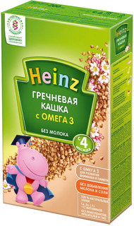 Каша Heinz Безмолочная гречневая с Омега 3 (с 4 месяцев) 200 г
