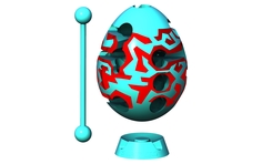 Головоломка Зигзаг голубой с красным Smart Egg