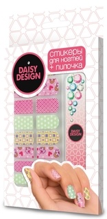 Набор стикеров для дизайна ногтей Romantic Коллаж Daisy Design