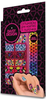 Набор стикеров для дизайна ногтей Sweet Hearts Коллаж Daisy Design