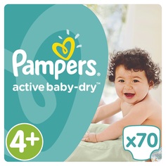 Подгузники Active Baby-Dry 4+ (9-16 кг) 70 шт. Procter & Gamble
