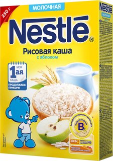 Каша Nestlé Молочная рисовая с яблоком (с 5 месяцев) 250 г Nestle