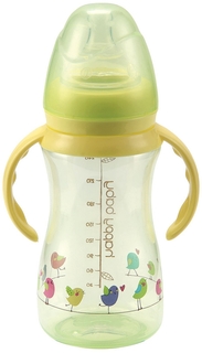 Бутылочка для кормления с соской из силикона 240 мл Happy Baby