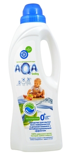 Средство для мытья всех поверхностей в детской комнате с антибактериальным эффектом AQA baby 1 л