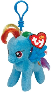 Мягкая игрушка Пони Rainbow Dash на брелке TY