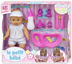 Кукла Le Petit Bebe с аксессуарами для кормления Loko Toys