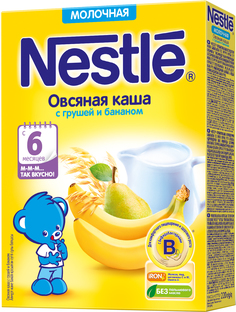 Каша Nestlé Молочная овсяная с грушей и бананом (с 6 месяцев) 220 г Nestle