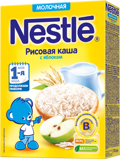 Каша Nestlé Молочная рисовая с яблоком (с 5 месяцев) 220 г Nestle