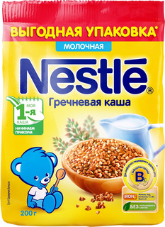 Детские каши Nestlé Молочная гречневая (с 4 месяцев) 200 г Nestle