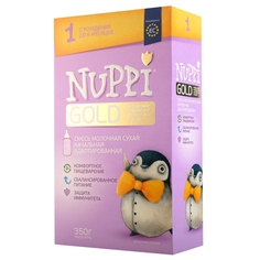 Молочные смеси Nuppi Gold 1 в коробке (с рождения до 6 месяцев) 350 г