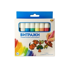 Витражи с фломастерами 6 шт A Btoys