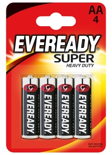 Батарейки Super Heavy Duty АА Eveready