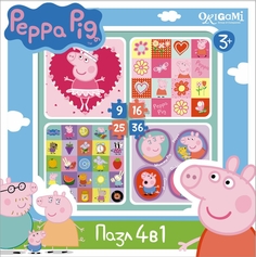 Пазлы Герои и предметы Peppa Pig
