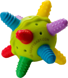Прорезыватель-погремушка Silicone Teether Happy Baby