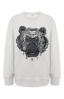 Хлопковый пуловер с логотипом бренда