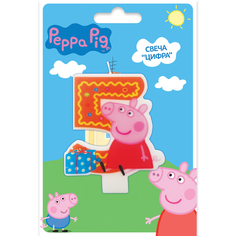 Свеча Peppa Pig Цифра 5