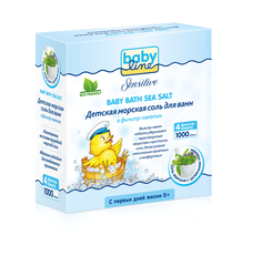 Соль для ванны Sensitive с целебными травами Babyline