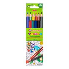 Цветные карандаши Утолщенные, 6 цветов Baramba