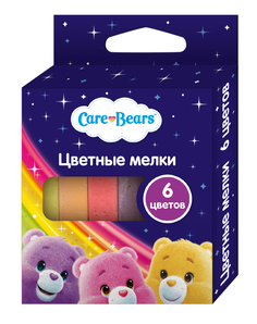Цветные мелки 6 цветов Care Bears