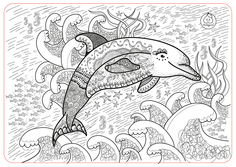 Коврик-раскраска «Дельфин» ЯиГрушка