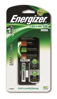 Зарядное устройство Accu Recharge Mini, АА/ААA, 2 шт. Energizer