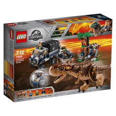 Конструктор Jurassic World 75929 Побег в гиросфере от карнотавра Lego