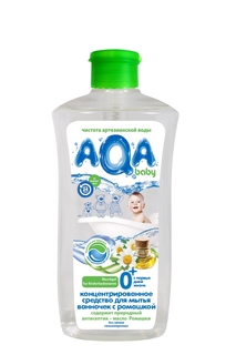 Концентрированное средство для мытья ванночек с ромашкой 500 мл AQA Baby