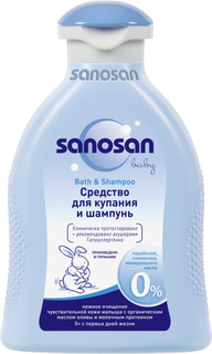 Средства для купания малышей Sanosan Baby Средство для купания и шампунь