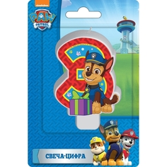 Свеча Paw Patrol Цифра 3