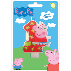 Свеча Peppa Pig Цифра 1