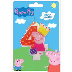 Свеча Peppa Pig Цифра 4
