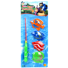 Игрушки для ванной Рыбалка Маша и Медведь Играем вместе
