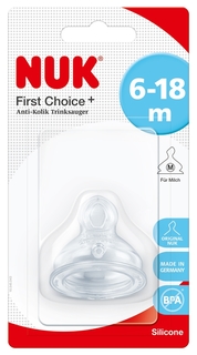 Соска антиколиковая First Choice Plus со средним отверстием NUK