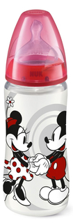 Бутылочка для кормления First Choice Disney Mickey Mouse с силиконовой соской 6 мес.+ 300 мл. NUK