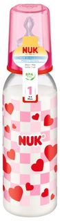 Бутылочка для кормления с силиконовой соской для молока с рождения 240 мл NUK