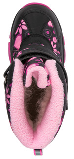 Ботинки для девочек черно-розовые Barkito