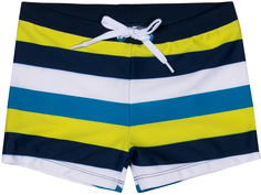 Трусы-шорты купальные для мальчика Пляж SS18 белые с рисунком в полоску Barkito