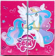 Кубики для детей My Little Pony 4 шт. Играем вместе